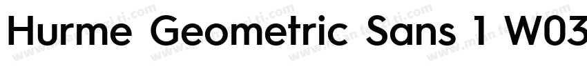 Hurme Geometric Sans 1 W03 SmBd字体转换